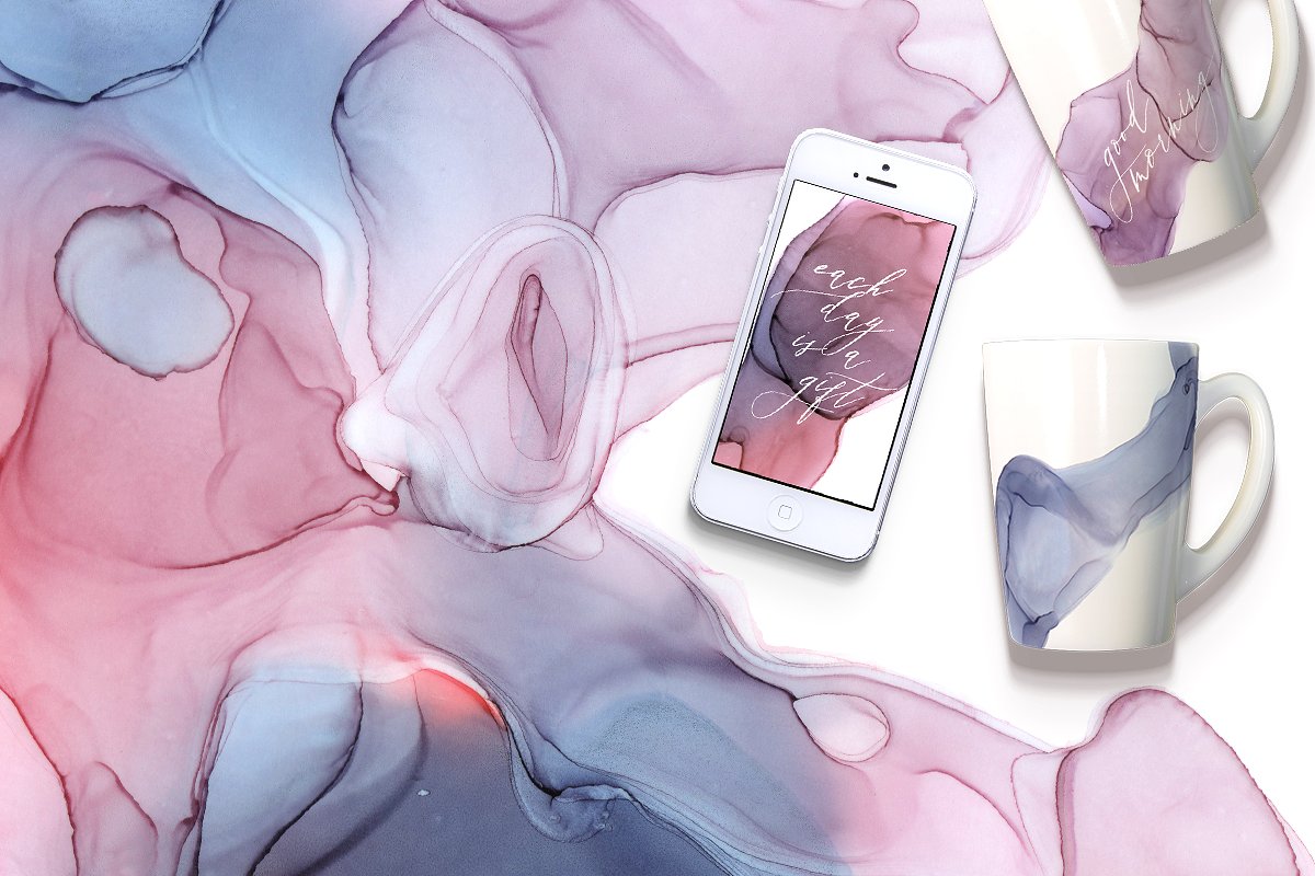 奇幻魔法墨水纹理 Enchanted Ink Textures插图(2)