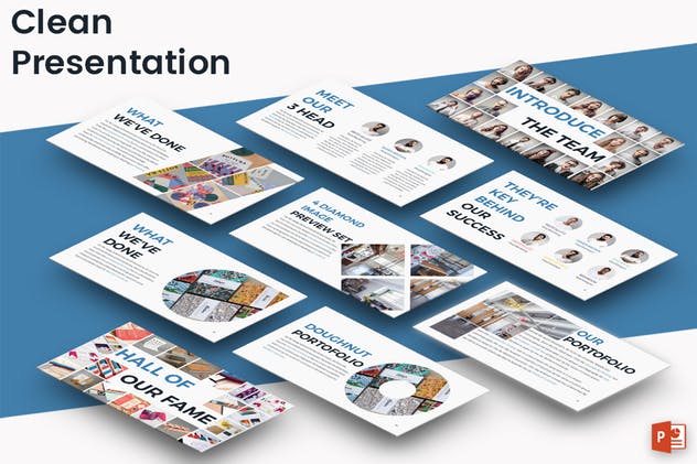 互联网创新产品介绍PPT幻灯片模板下载 CLEAN – Powerpoint Presentation Template插图(1)