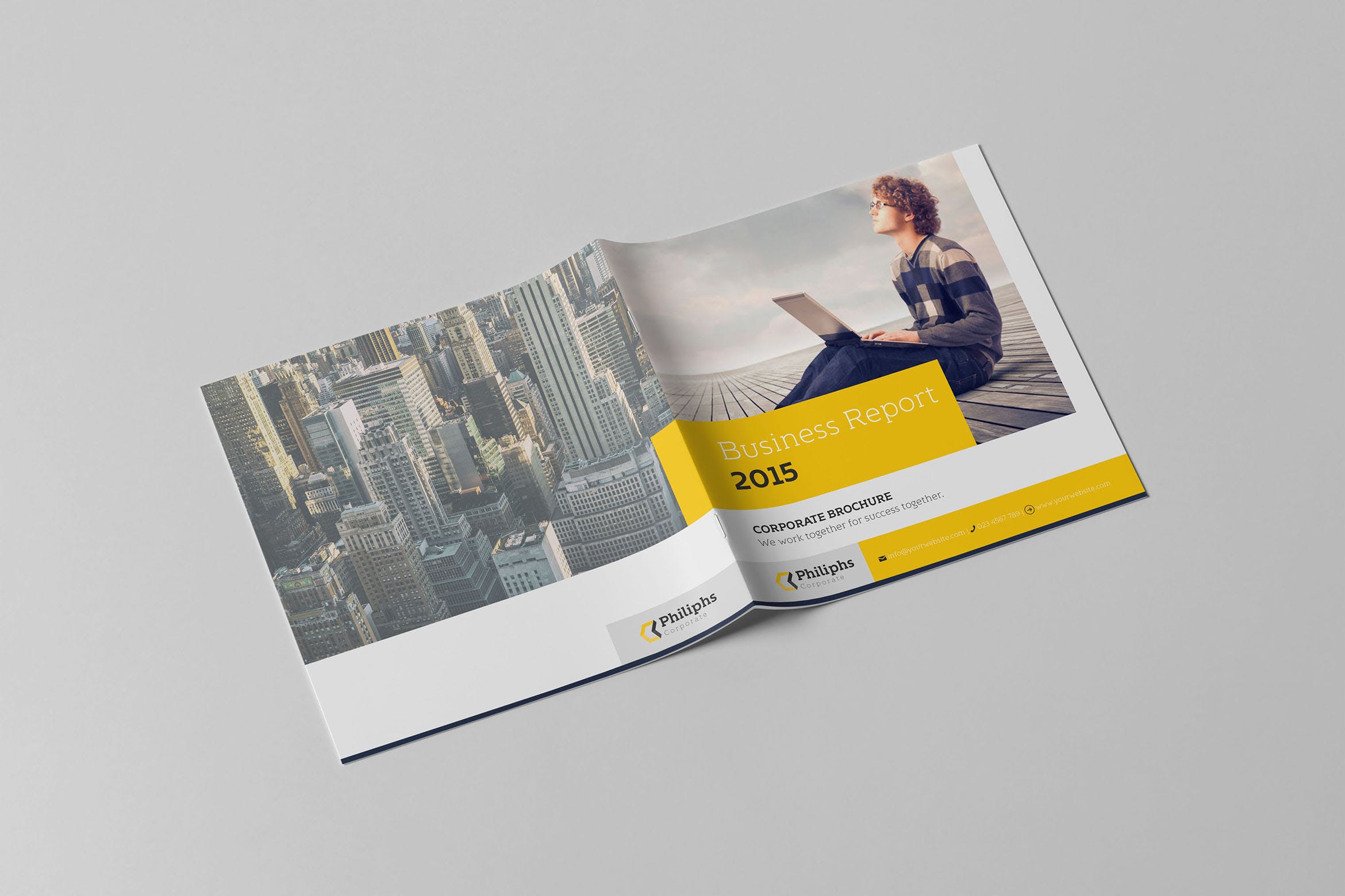 企业年度商业分析报告设计模板 Square Business Report插图