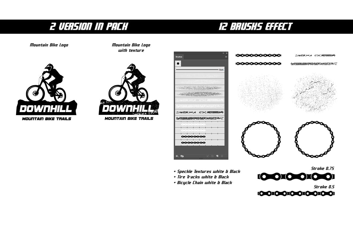 山地车品牌Logo商标设计模板 Mountain Bike Logo插图(4)