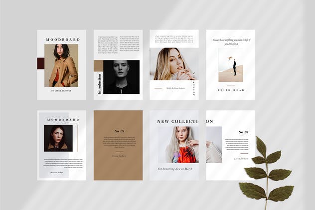 2019-2020时尚服饰杂志设计模板 Nestava – Fashion Magazine Template插图(2)