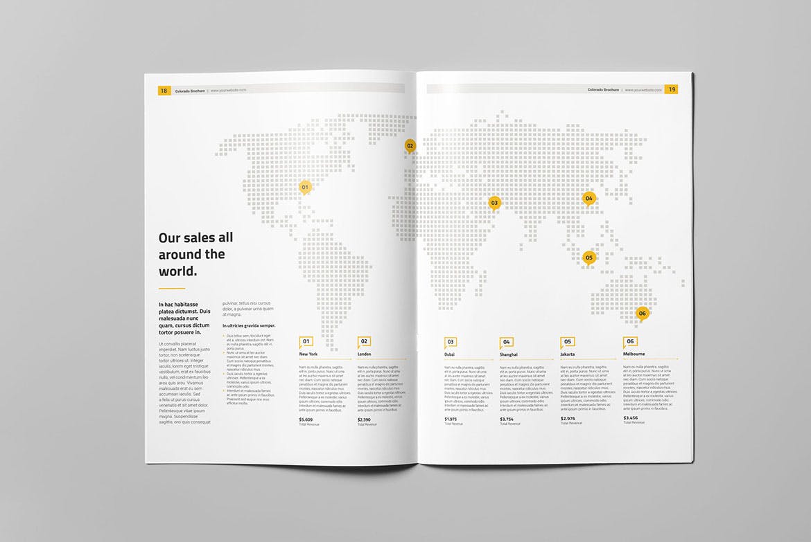 商务企业公司宣传竖版画册设计模板 Colorado Brochure插图(9)
