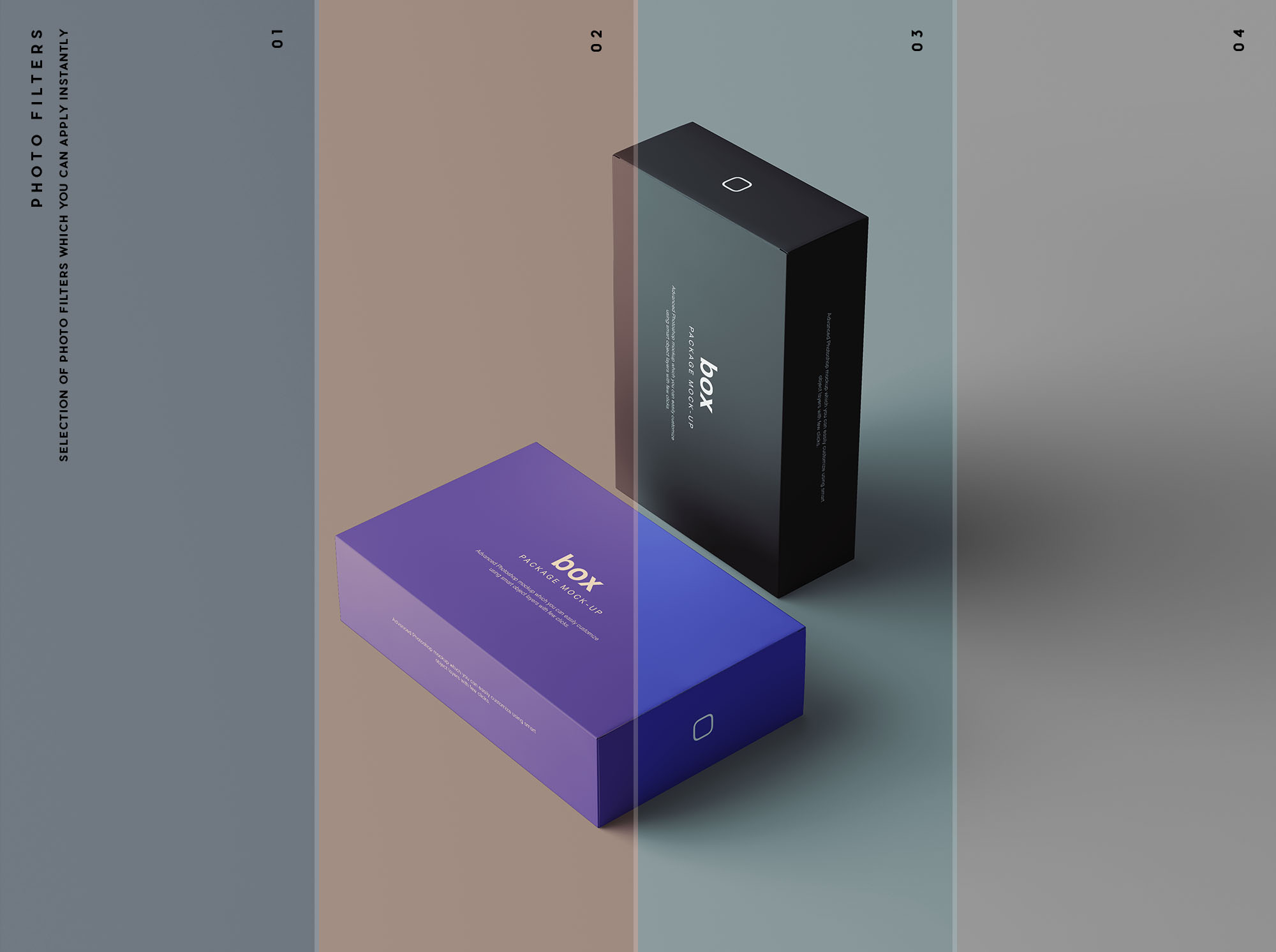 精品礼品/产品包装盒外观设计样机模板 Box Packaging Mockup插图(9)