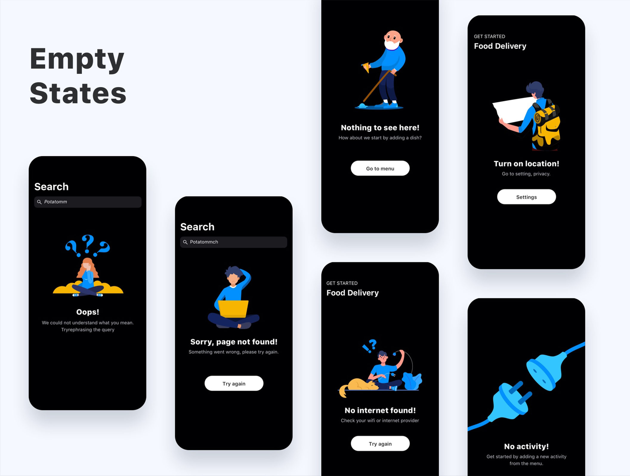 素材库下午茶:新鲜食品订购应用程序APP UI设计SKETCH模板插图(3)