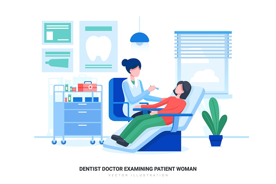 医院&医疗场景矢量插画素材包v1 Hospital & Healthcare Vector Scenes (Vol 01)插图(5)