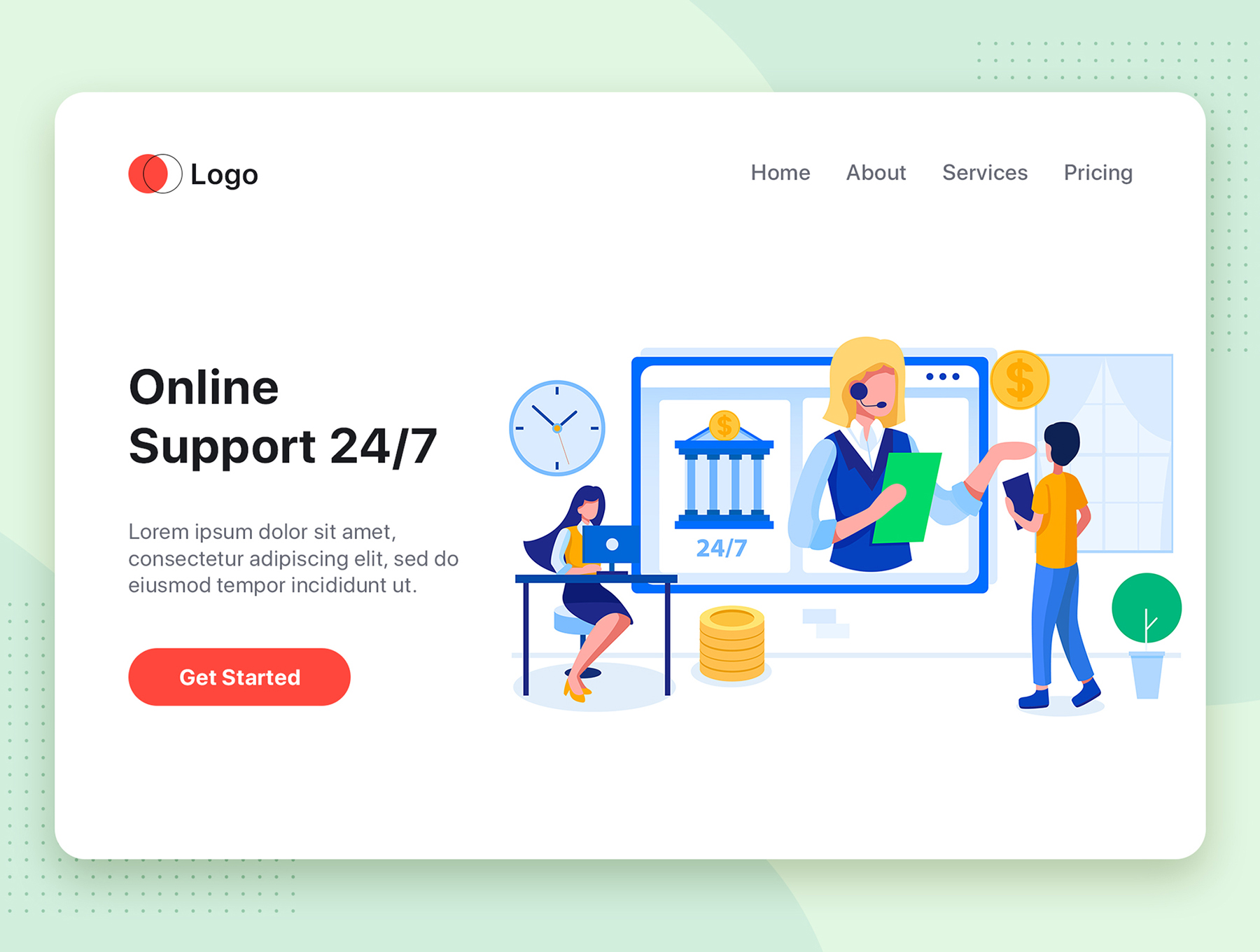 素材库下午茶：10个不同场景的Web矢量插画集插图(2)