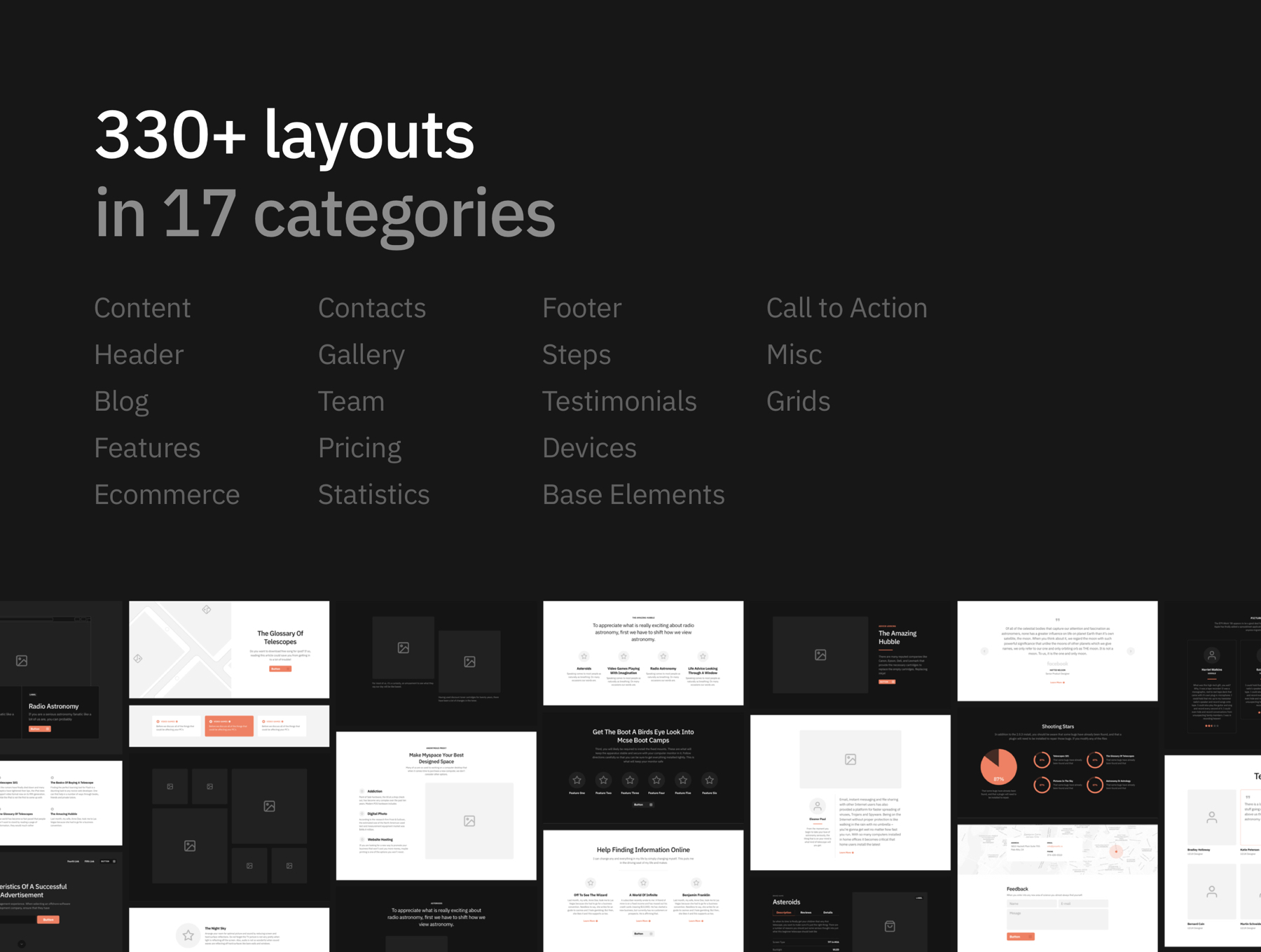 素材库下午茶：多功能企业网站模板套装下载[Fig,Sketch,PSD,XD]插图(4)