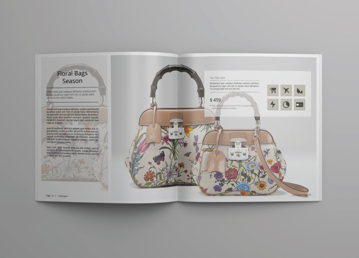 方形多用途产品目录设计模板v4 Square Catalogue Template Vol. 4插图(7)