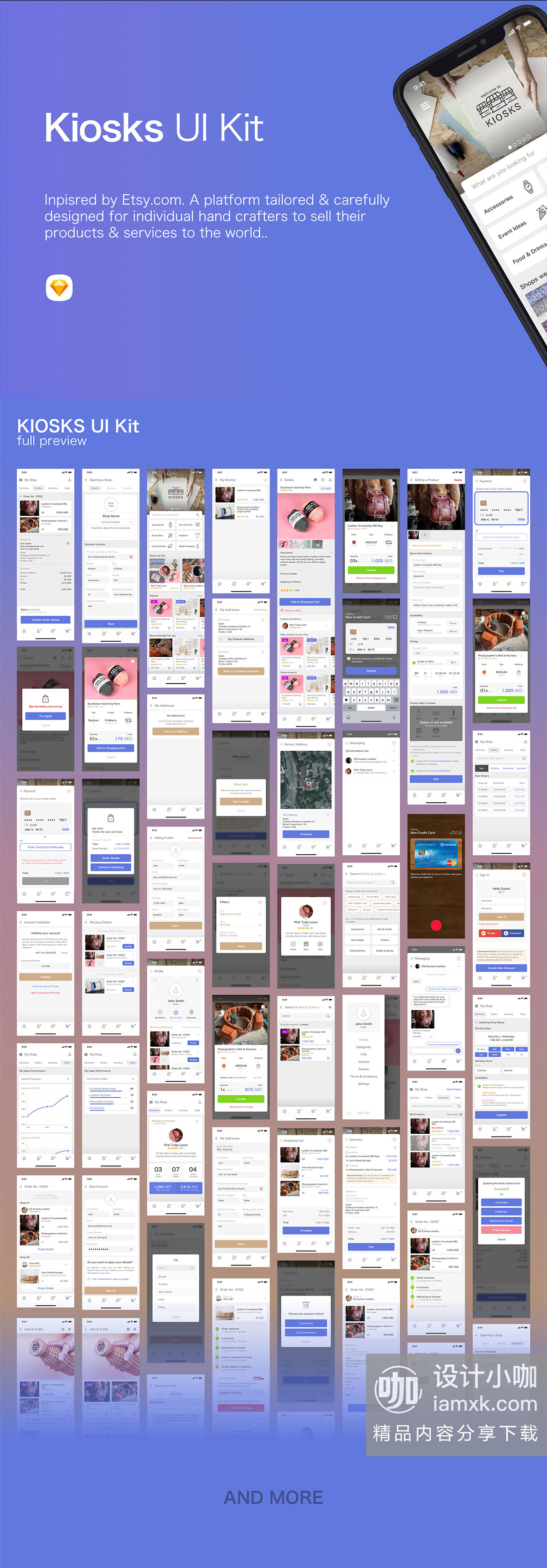 素材库下午茶：儿童产品相关的多功能电商APP UI KIT套装模板 [Sketch]插图