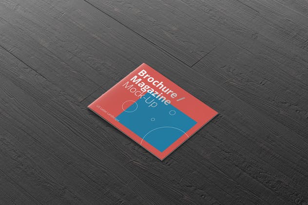 横版企业画册/宣传册/折页传单封面设计图样机素材库精选 US Letter Landscape Brochure / Magazine Mock-Up插图(11)