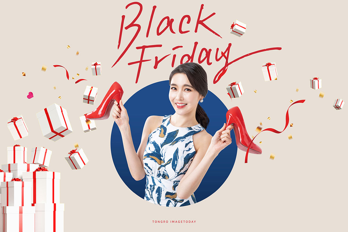 黑色星期五购物促销电商海报psd素材插图