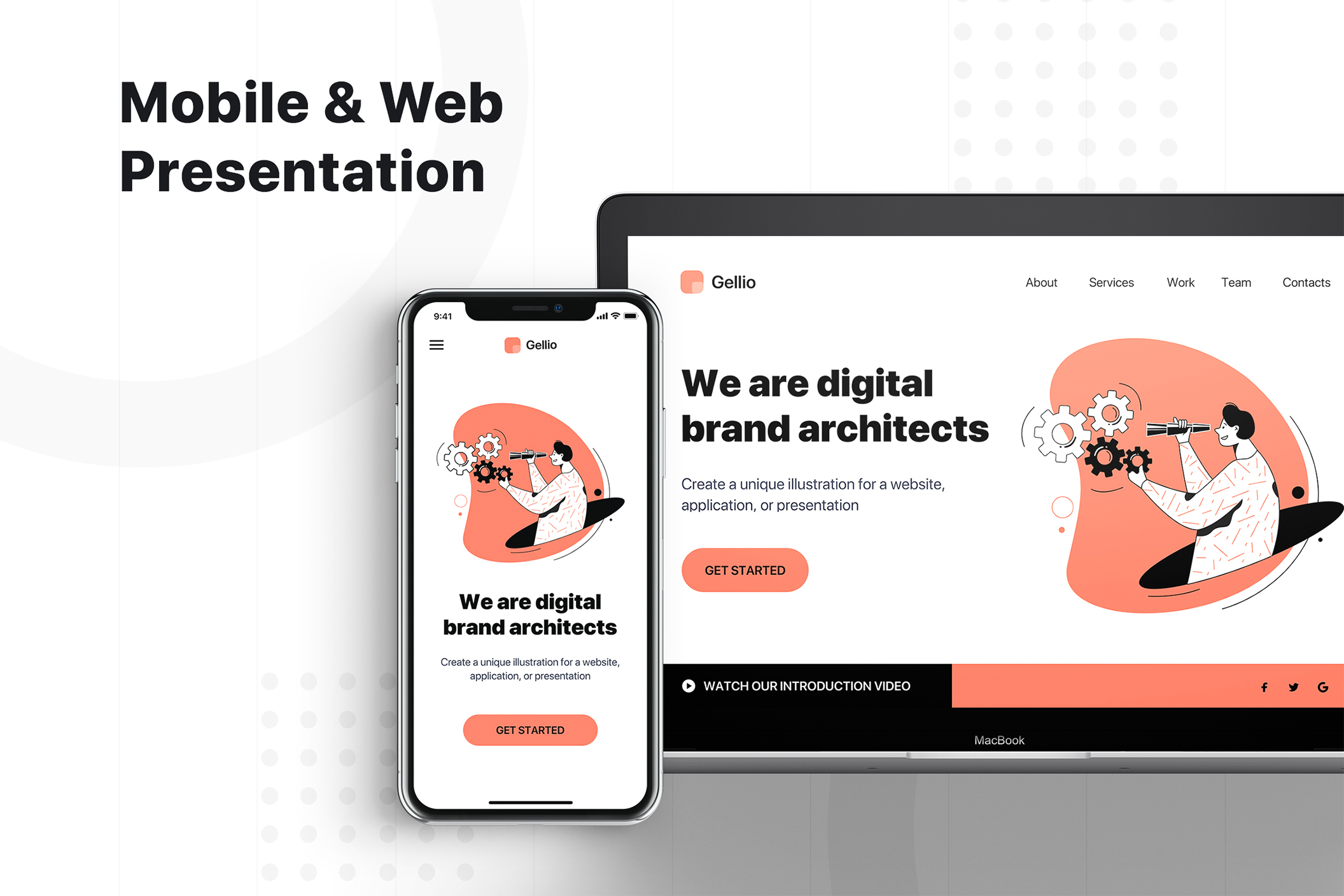 素材库下午茶：信息技术主题矢量插画合集插图(4)