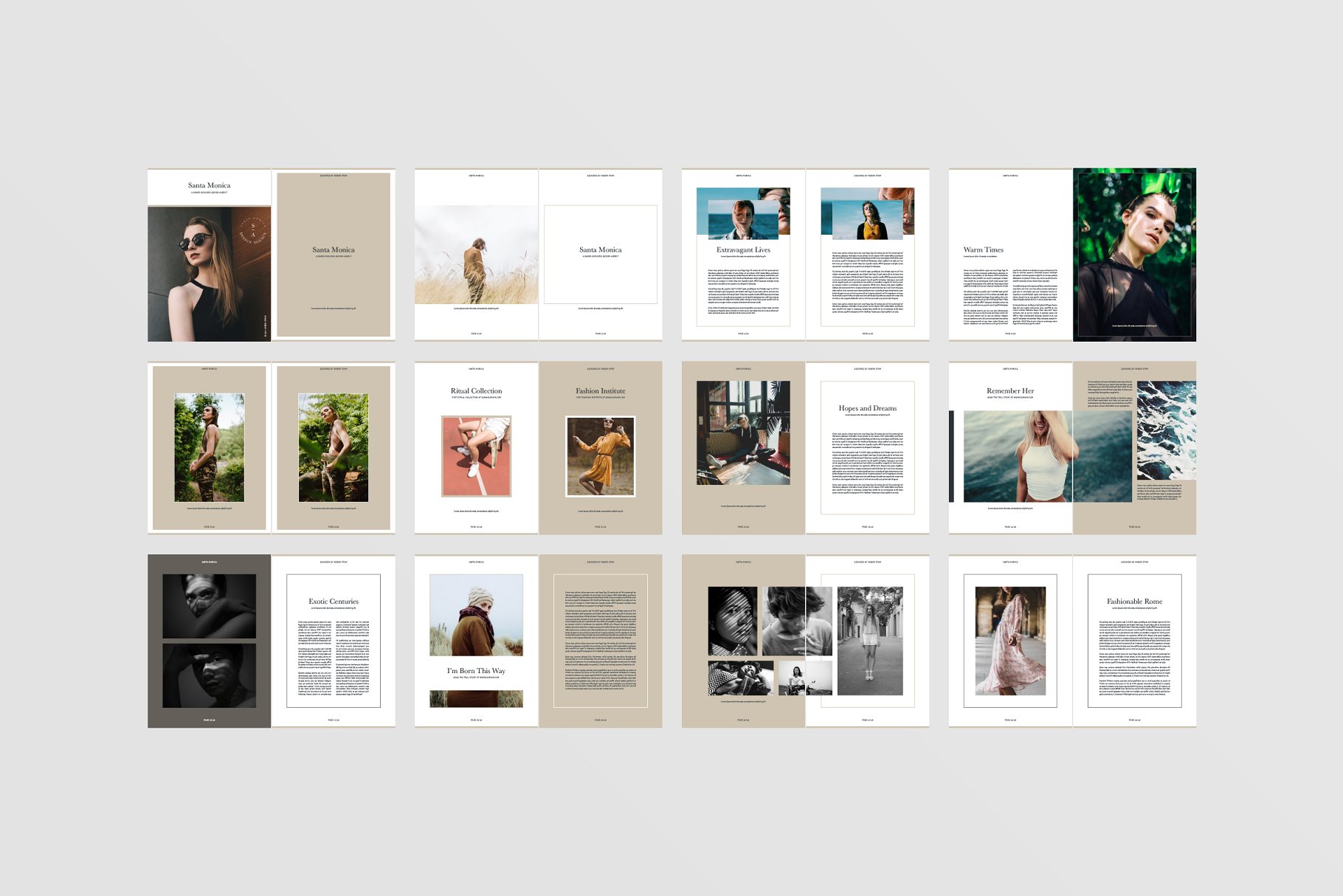 精美杂志模板 Santa Monica Magazine Template插图(8)