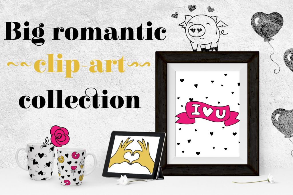 可爱有趣的情人节手绘无缝背景素材下载[ai,psd,eps,png,jpg]插图