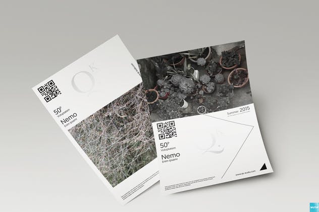 多视角海报传单样机 A4/A5 Poster-Flyer Mockups插图(7)