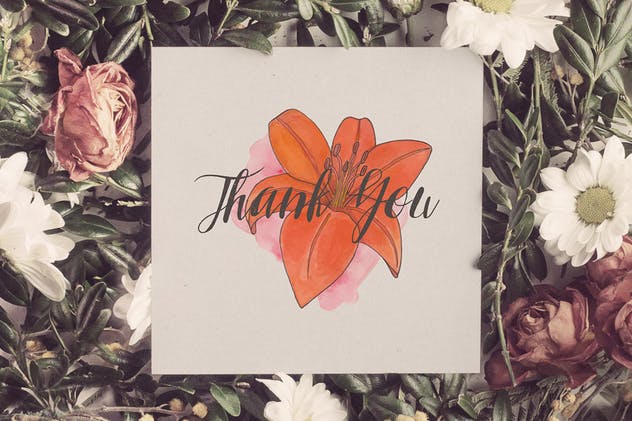 水彩艺术花卉矢量插画合集 FlorArt Watercolor Kit插图(10)