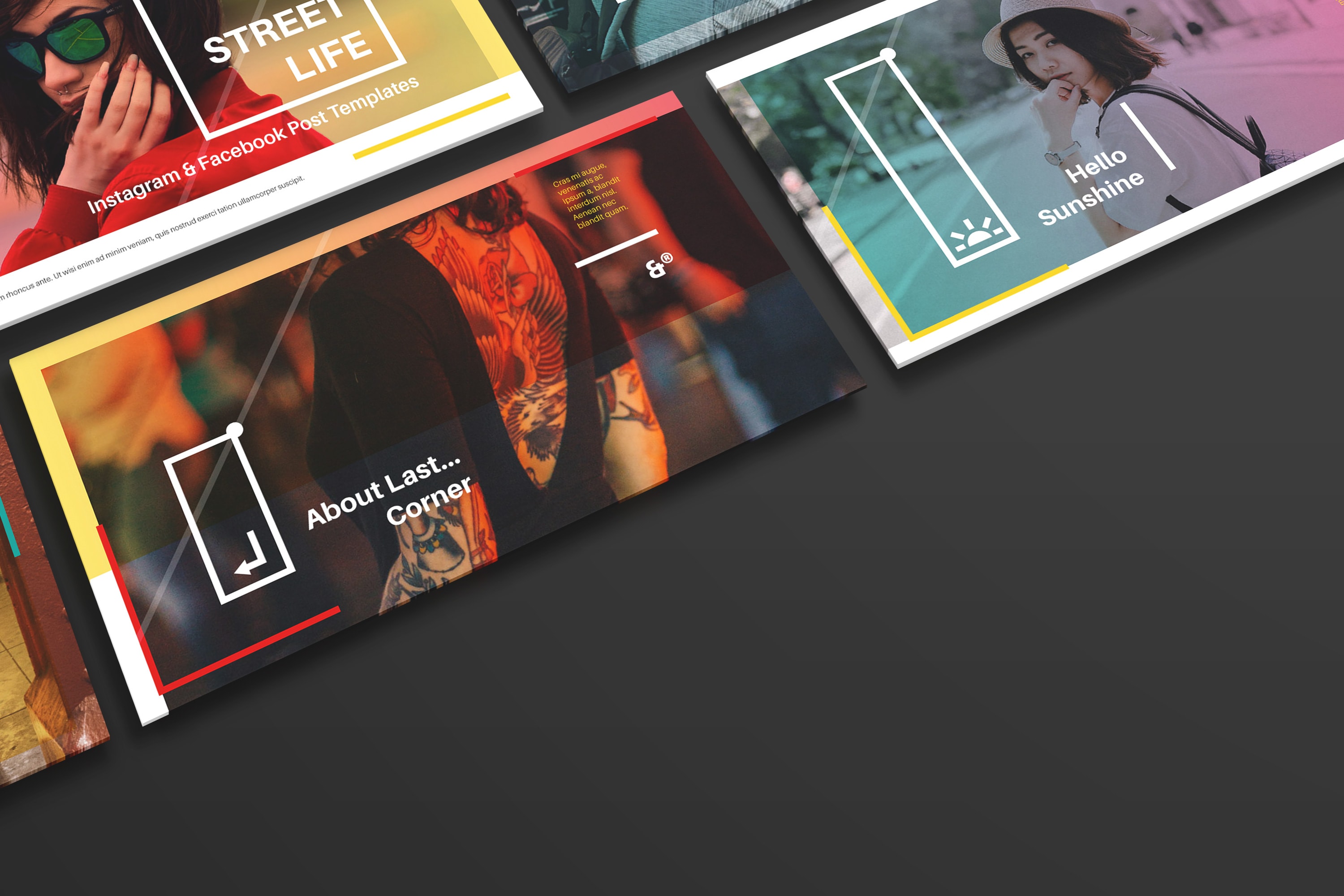 新媒体社交媒体传播设计物料效果图样机模板01 Landscape Perspective Mockup 01插图(1)