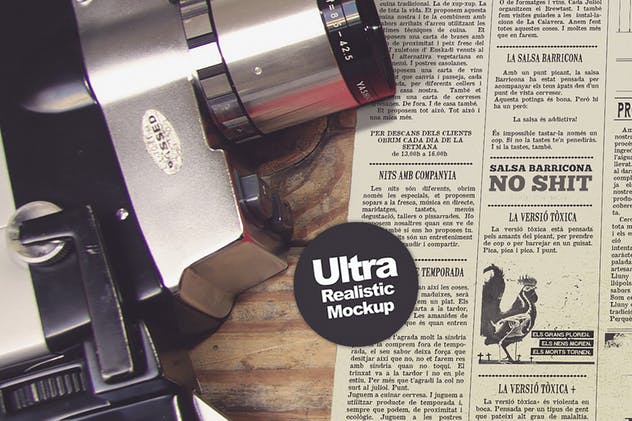 海报设计俯视效果图样机模板 Horizontal Poster Mockup插图(6)