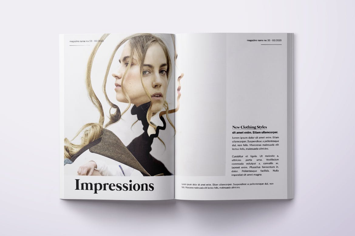 摄影工作室/摄影大师作品集画册设计模板 Photo Magazine Bifold A4 & US Letter – 34 pgs插图(2)