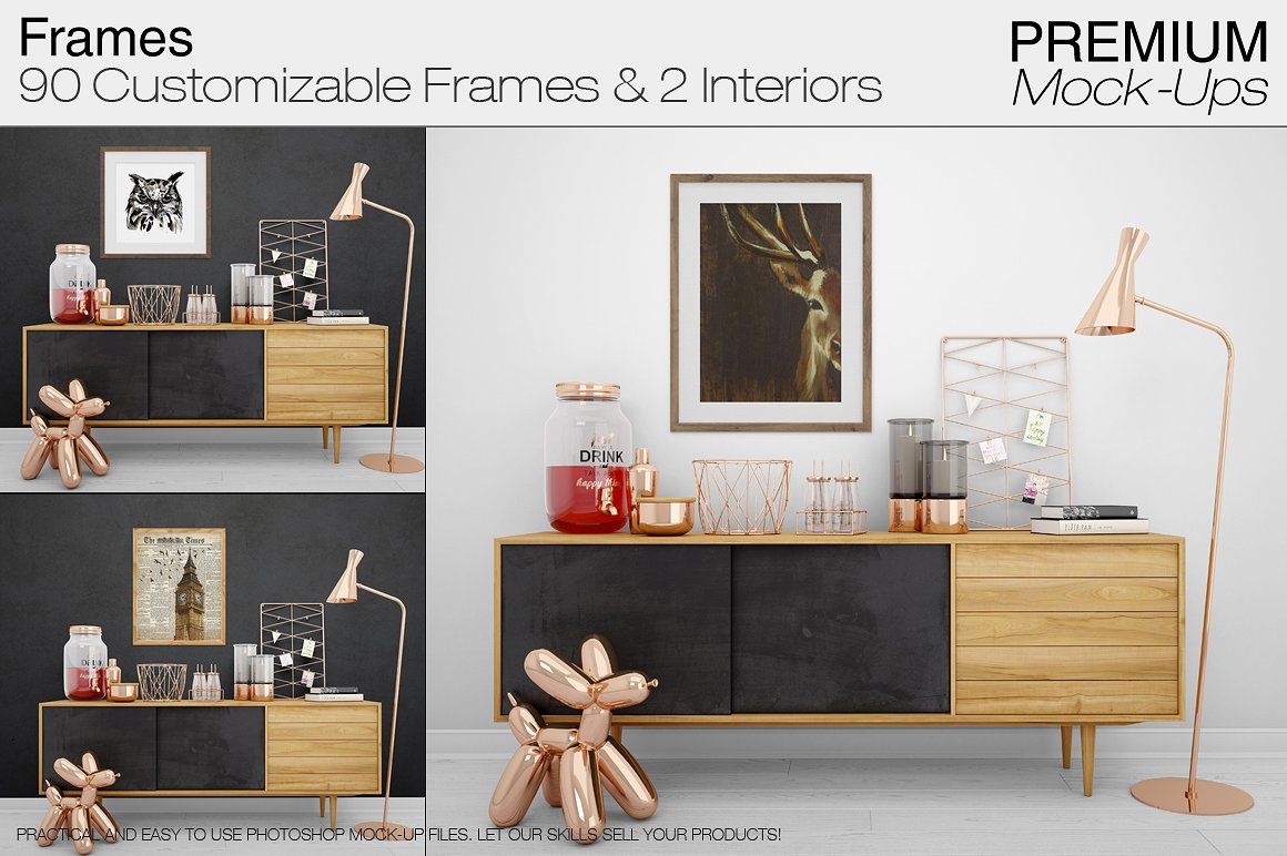 房屋空间展示模型Mockups下载[psd]插图