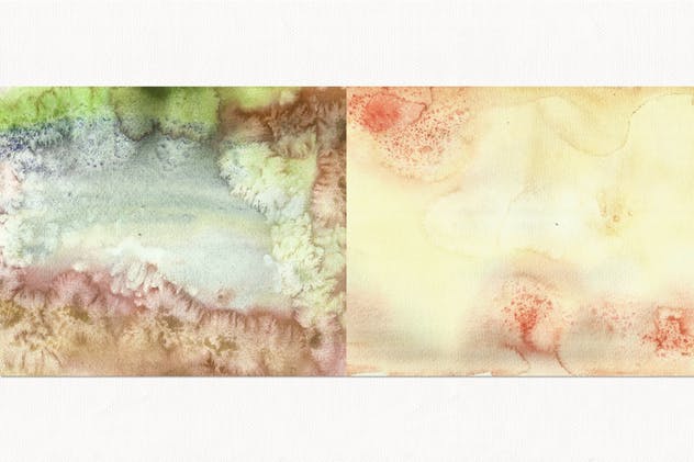 12个优质淡水彩背景套装 Set of 12 Watercolor Backgrounds插图(5)