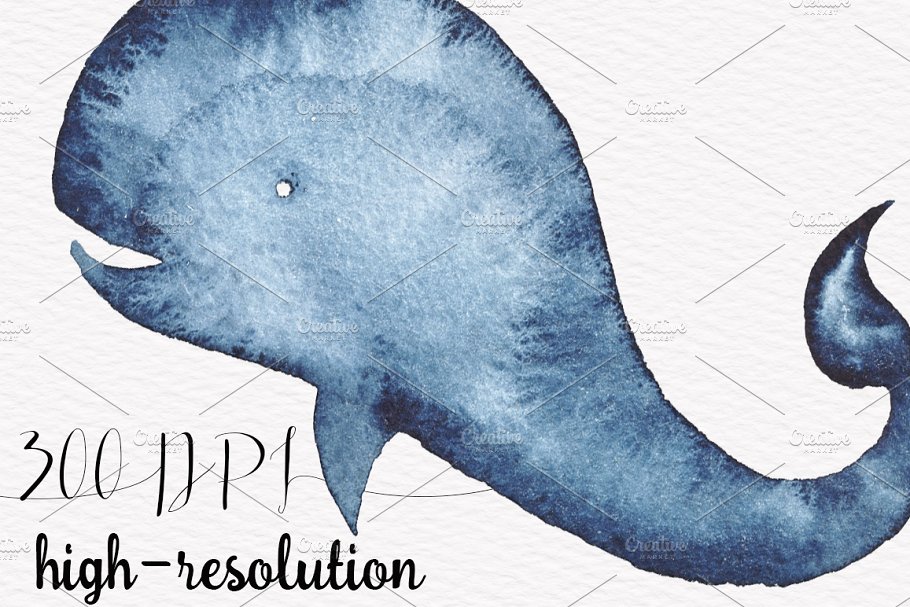 高质量水彩手绘航海元素剪贴画 Nautical Watercolor Clipart插图(1)