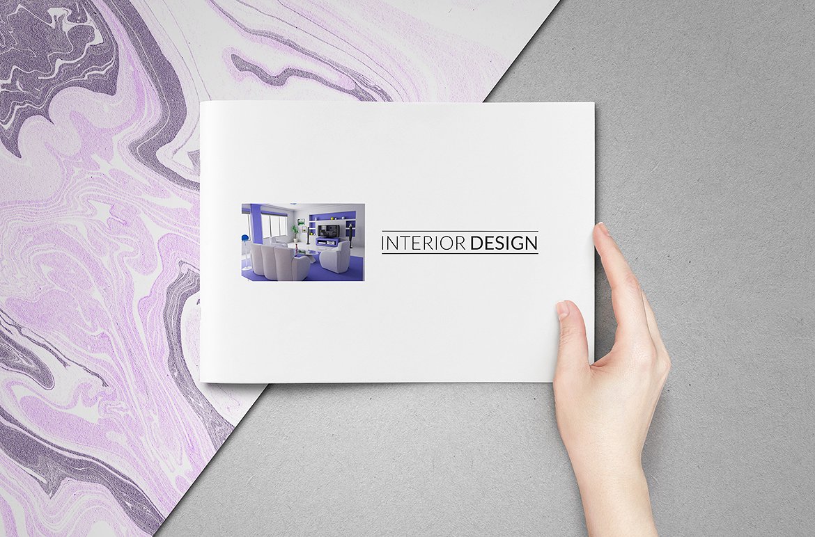 简约的家居产品画册模板下载插图