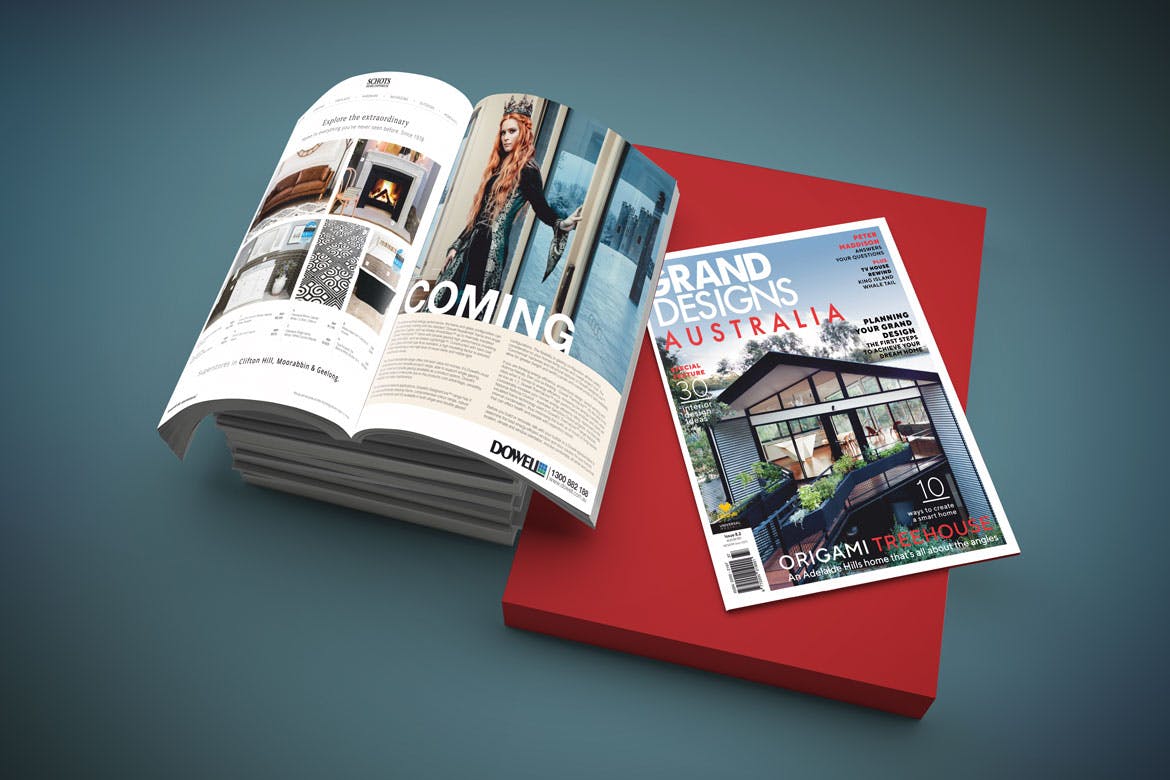 精品杂志封面＆内页排版设计样机模板v1 Magazine Mockup V.1插图(2)