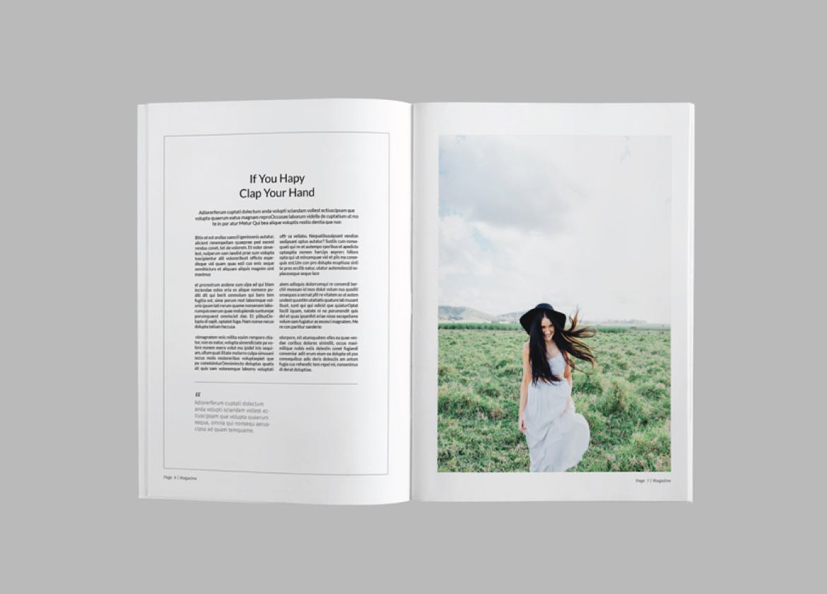 简约现代设计风格杂志设计模板v6 Magazine Template Vol. 6插图(3)