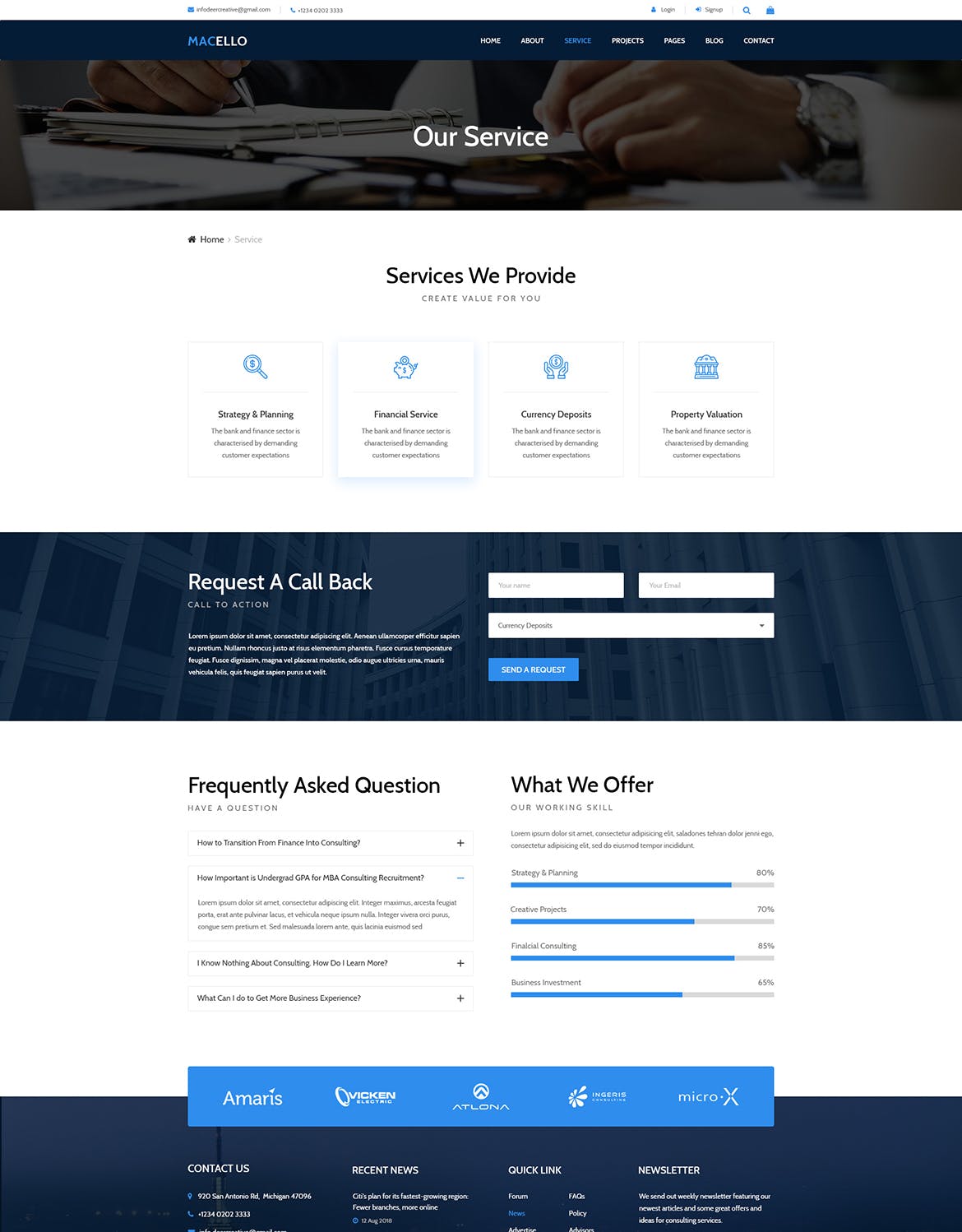 商业网站企业官网设计PSD模板 Macello | Business Psd Template插图(8)