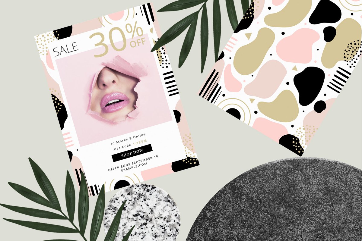 COCO时尚企业品牌套装设计模板插图(3)