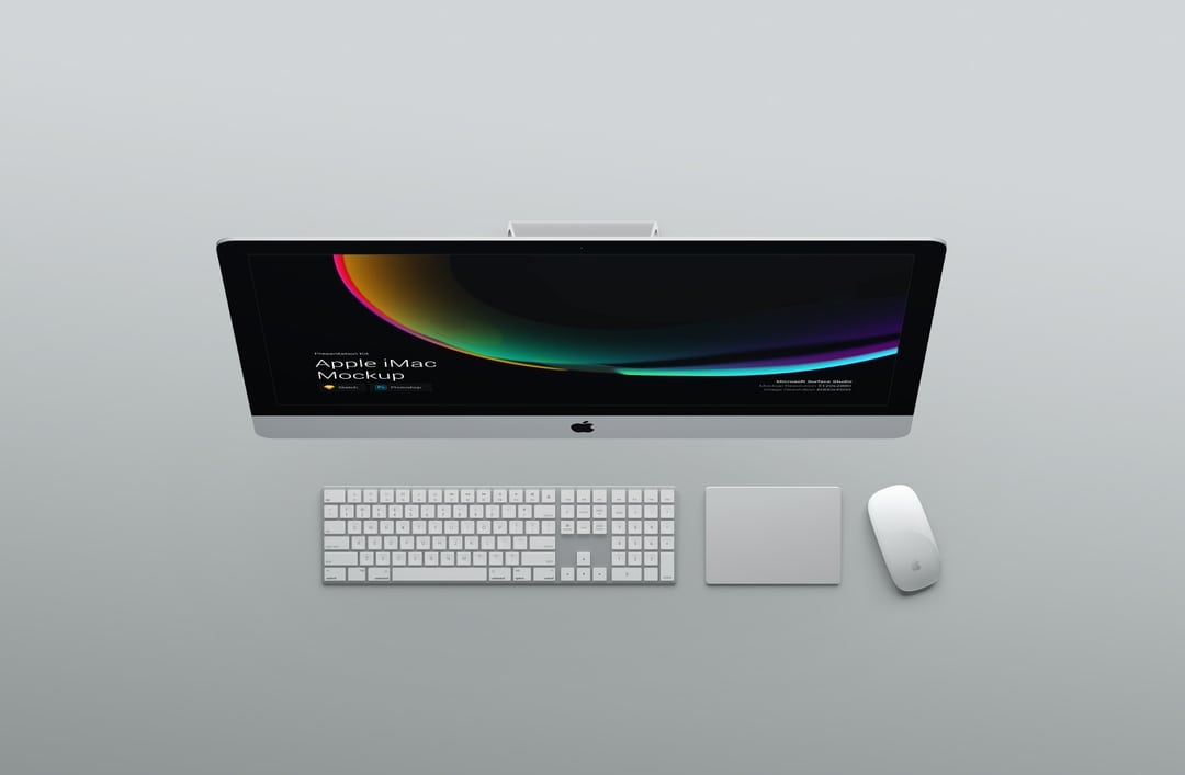 超级主流桌面&移动设备样机系列：iMac & iMac Pro系列一体机样机 [兼容PS,Sketch;共4.79GB]插图(9)