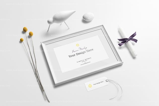 简约家居海报画框样机Vol.1 Simple Homes Mockup Vol. 1插图(4)