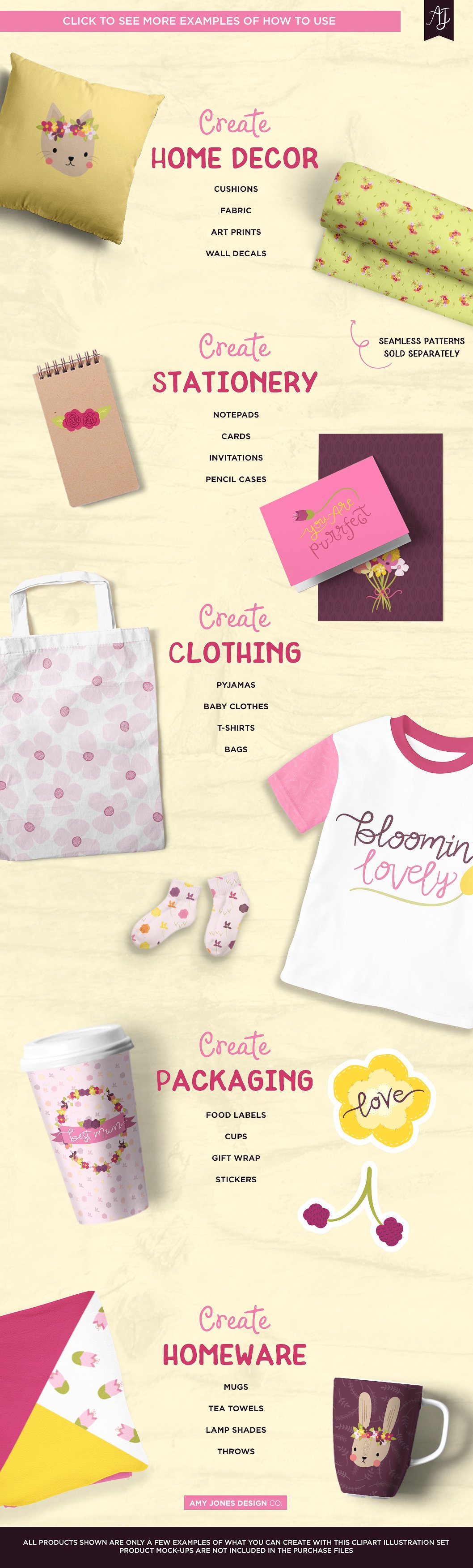 25款手绘母亲节&春季设计素材下载[ai,png]插图(1)