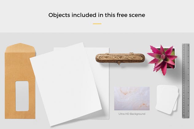 高品质企业品牌办公用品套装样机 Stationery Mockup Scenes插图(7)