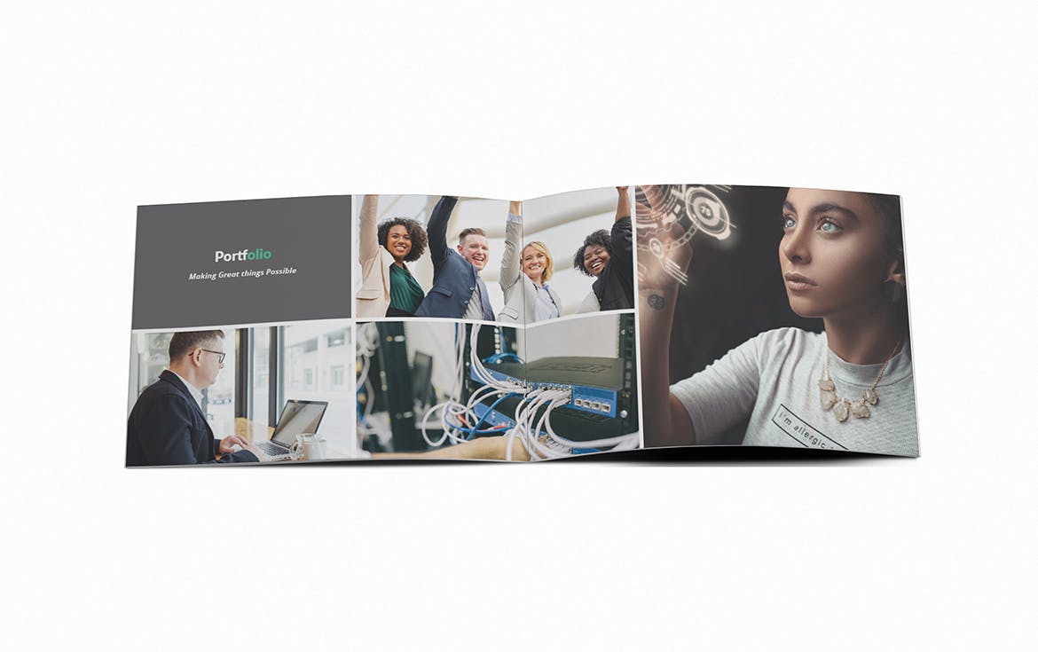 A5尺寸规格横版产品手册公司画册设计模板 ISP A5 Brochure Template插图(10)