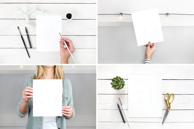 Instagram社交新媒体引语贴图印刷品样机 Quote + Print mockup bundle插图(3)