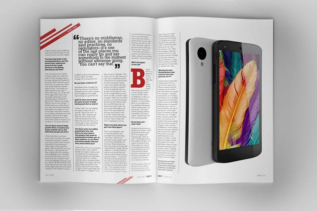 杂志封面封底设计样机模板 Magazin Mock Up插图(7)