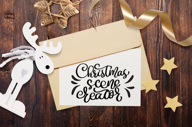 圣诞节节日氛围场景设计套装 Christmas scene creator, isolated items插图(2)