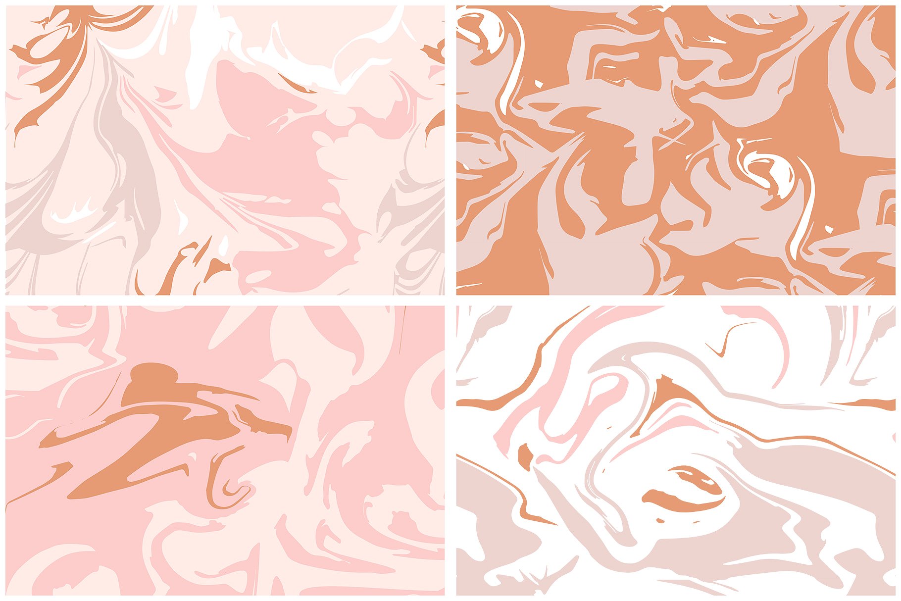 抽象大理石无缝矢量纹理 Marbling Vector Patterns插图(9)