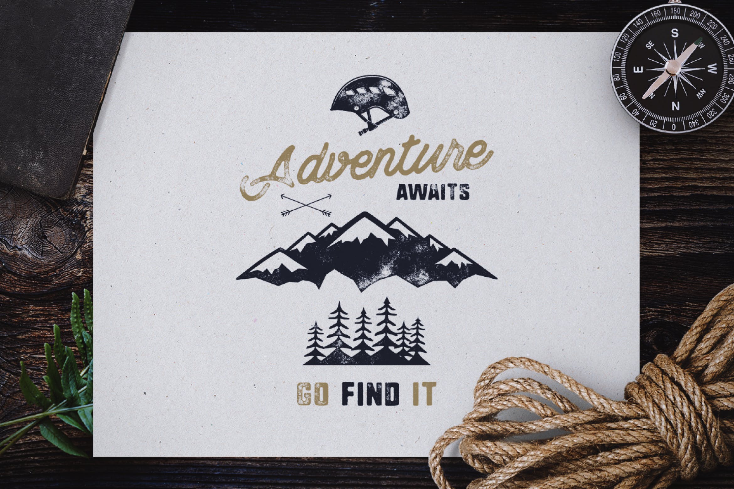 复古户外品牌徽标/标签/Logo标志设计模板 Vintage Outdoor Activity Labels / Logo Templates插图