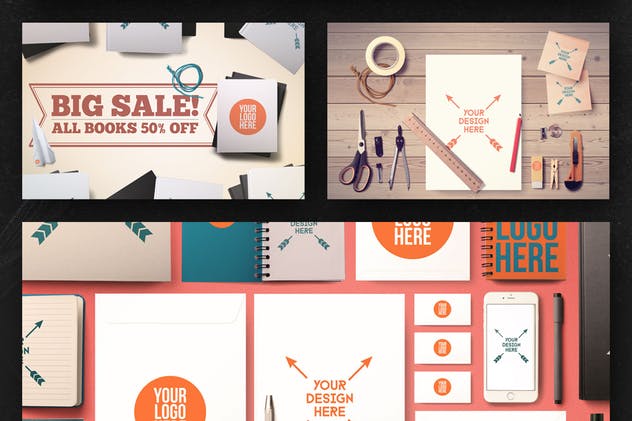 开学季巨无霸广告图场景模板 Back To School Mockup & Hero Image Scene Generator插图(7)