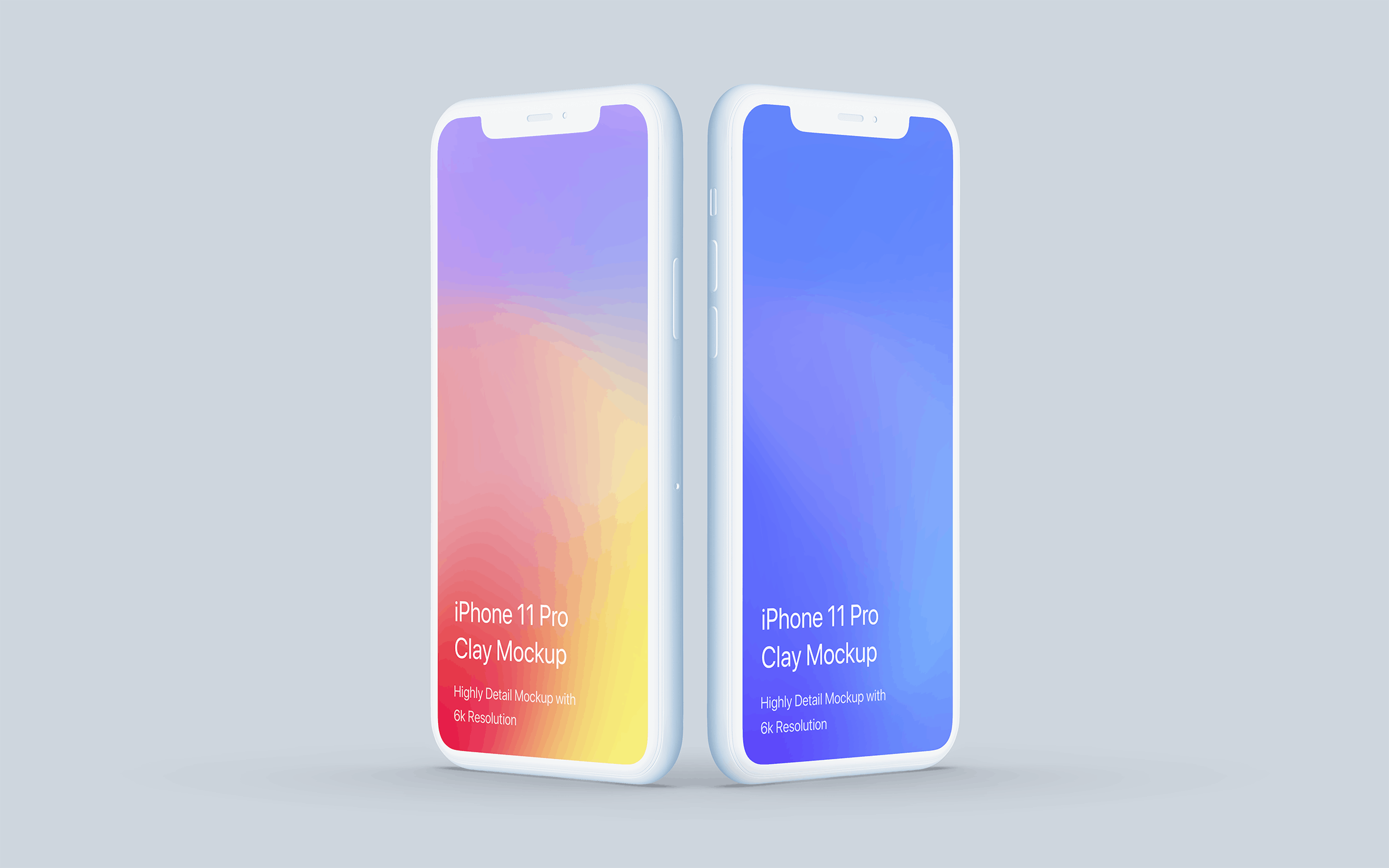 黏土材质iPhone 11 Pro智能手机素材库精选样机 Clay iPhone 11 Pro Mockup – Clay Mockup Scenes插图(14)