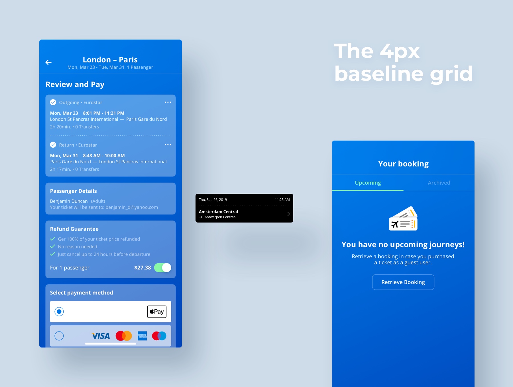 素材库下午茶:旅行出行交通工具预订APP应用UI设计素材库精选套件插图(4)