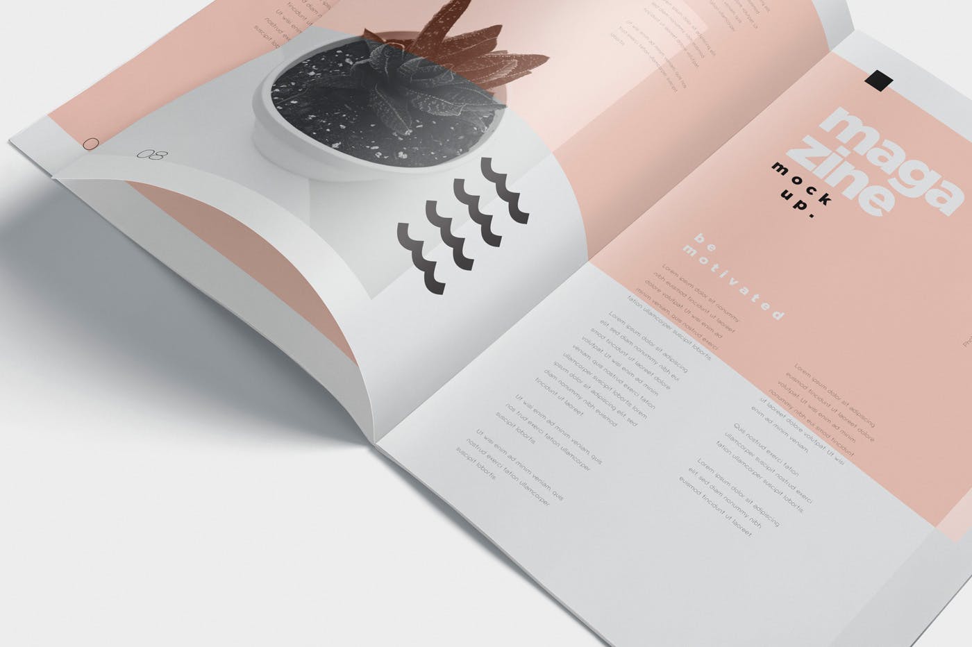 杂志广告图片设计印刷效果图样机 Open Magazine Mockups for Ad Designs插图(5)