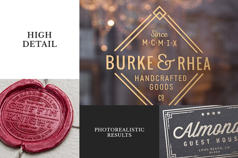 10款非常有格调的Logo/徽章设计展示样机模板 10 Logo/Badge Mock-Ups Vol.2插图(2)