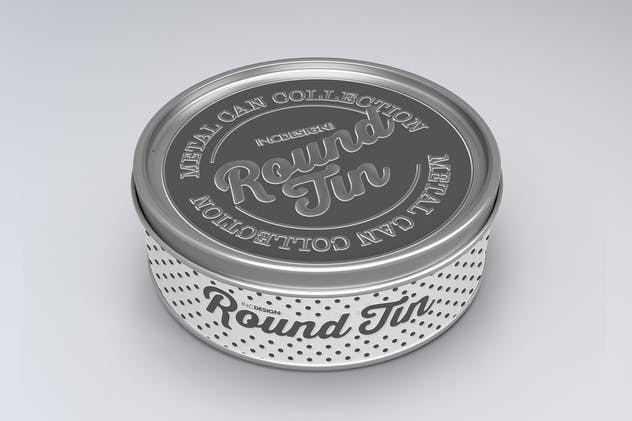 圆形金属锡罐包装样机Vol.3 Round Tin Can Packaging Mockups  Vol.3插图(8)