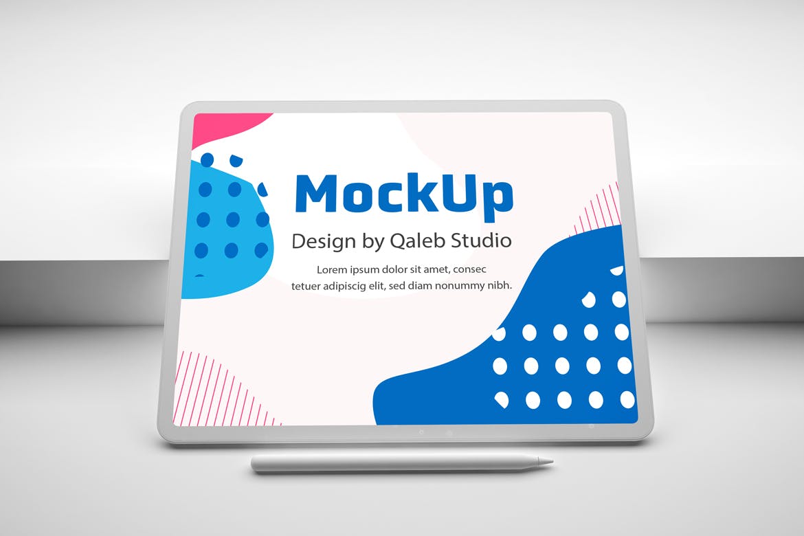 简约风格背景iPad Pro平板电脑素材库精选样机模板v2 Clean iPad Pro V.2 Mockup插图(4)