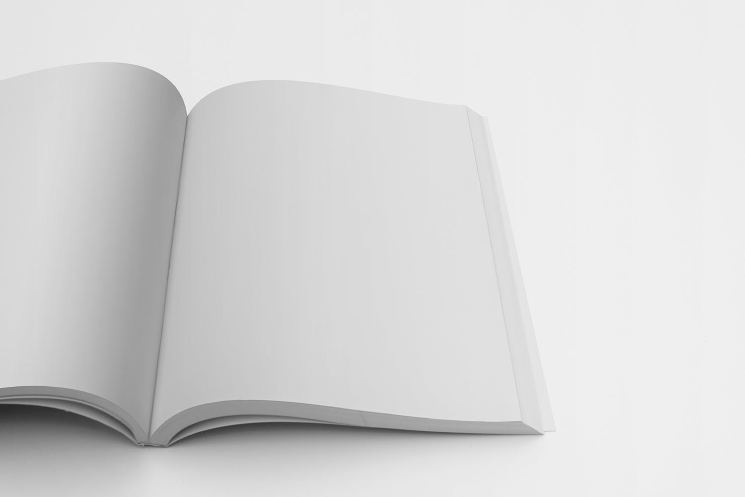 杂志内页排版页面特写预览样机素材库精选 Magazine Mockup Right Page Closeup插图(1)