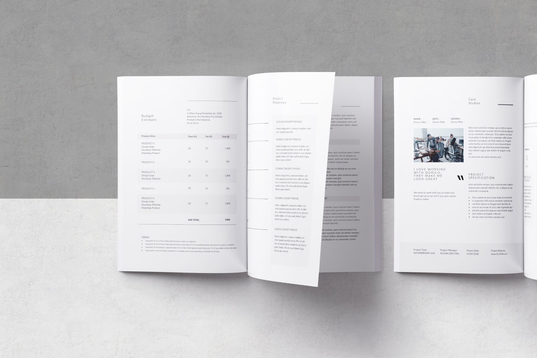 企业宣传画册设计模板 Proposal插图(3)